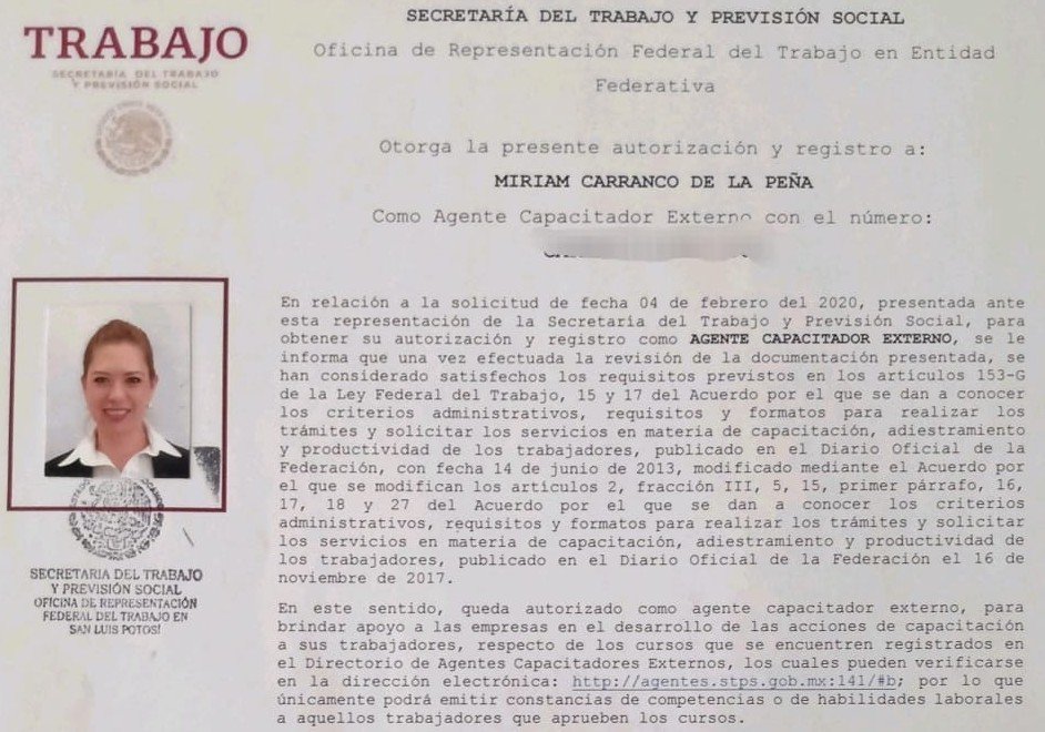 Certificado Train the Trainer